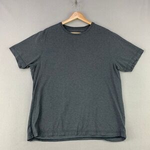 H&H Men T-Shirt Men Medium Gray Casual Short Sleeve Cotton Solid Tee